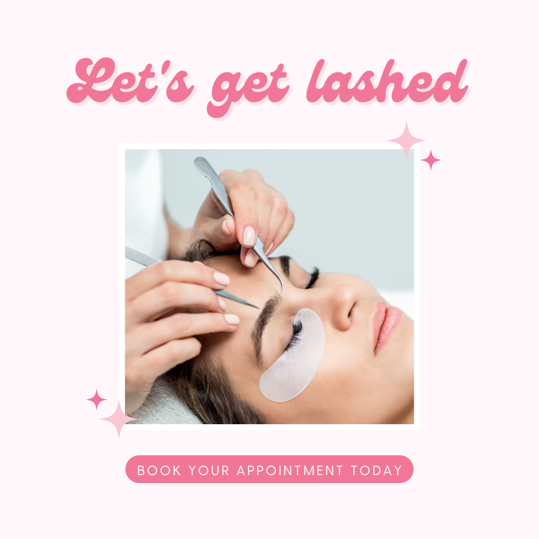 7 DAYS OF INSTAGRAM POSTS LASH EXTENSIONS TEMPLATE: EDITABLE IN CANVA