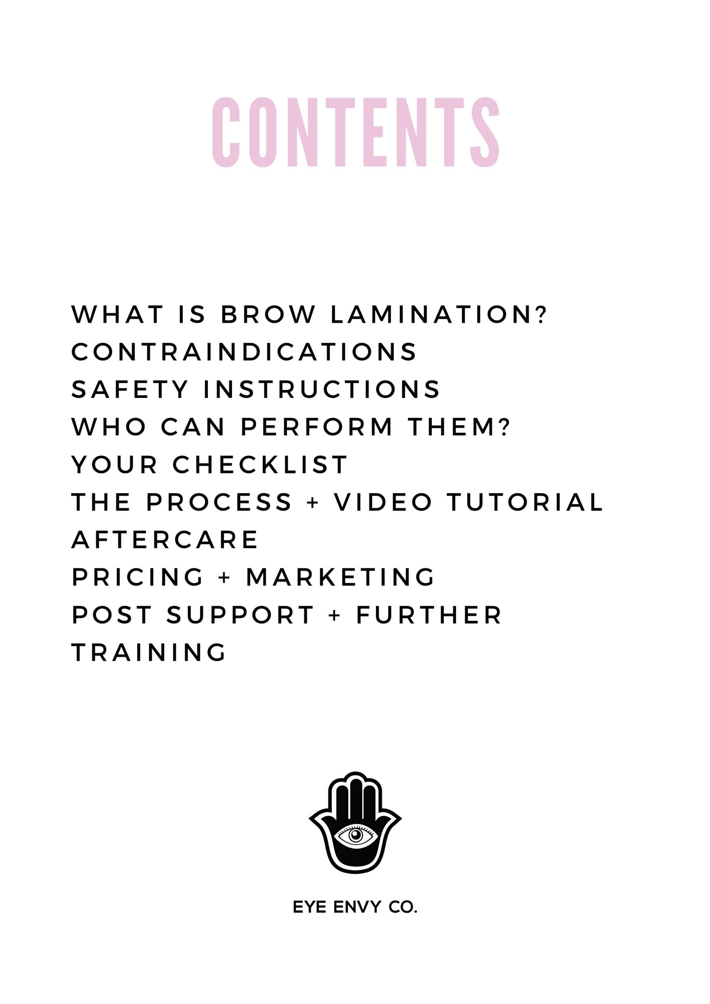 Brow Lamination Bible: A guide to Brow Lamination application