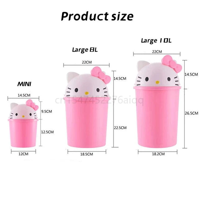 Hello Kitty Trash Can