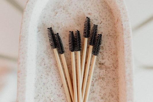 Black and Bamboo Eco-Friendly Mascara Brushes