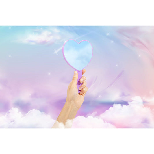 Retro Heart Mirror