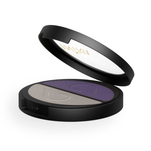 Inika Pressed Mineral Eyeshadow Duo- Purple Platinum